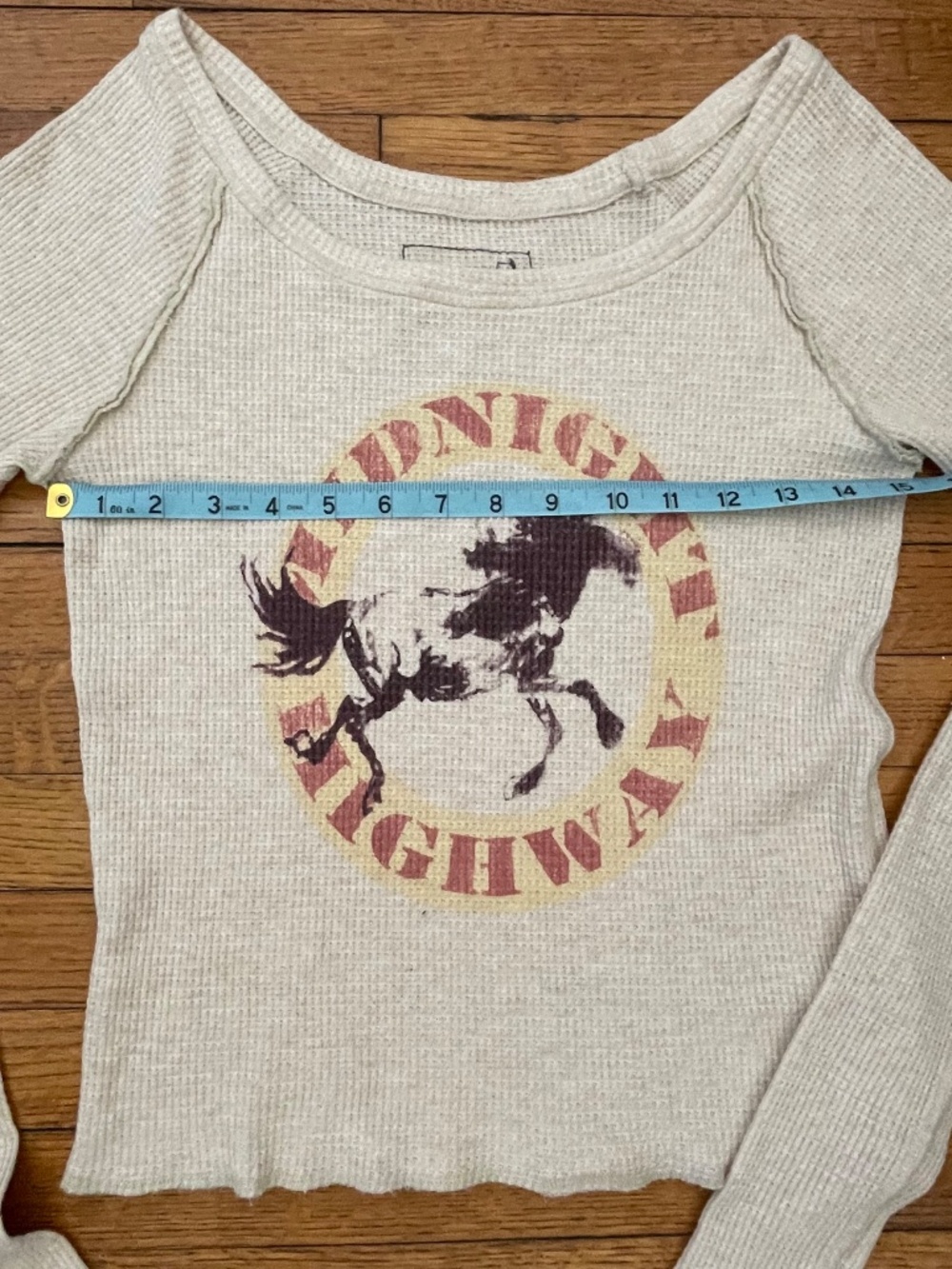 Free People We The Free Midnight Highway Thermal Crop Top - Picture 7 of 9